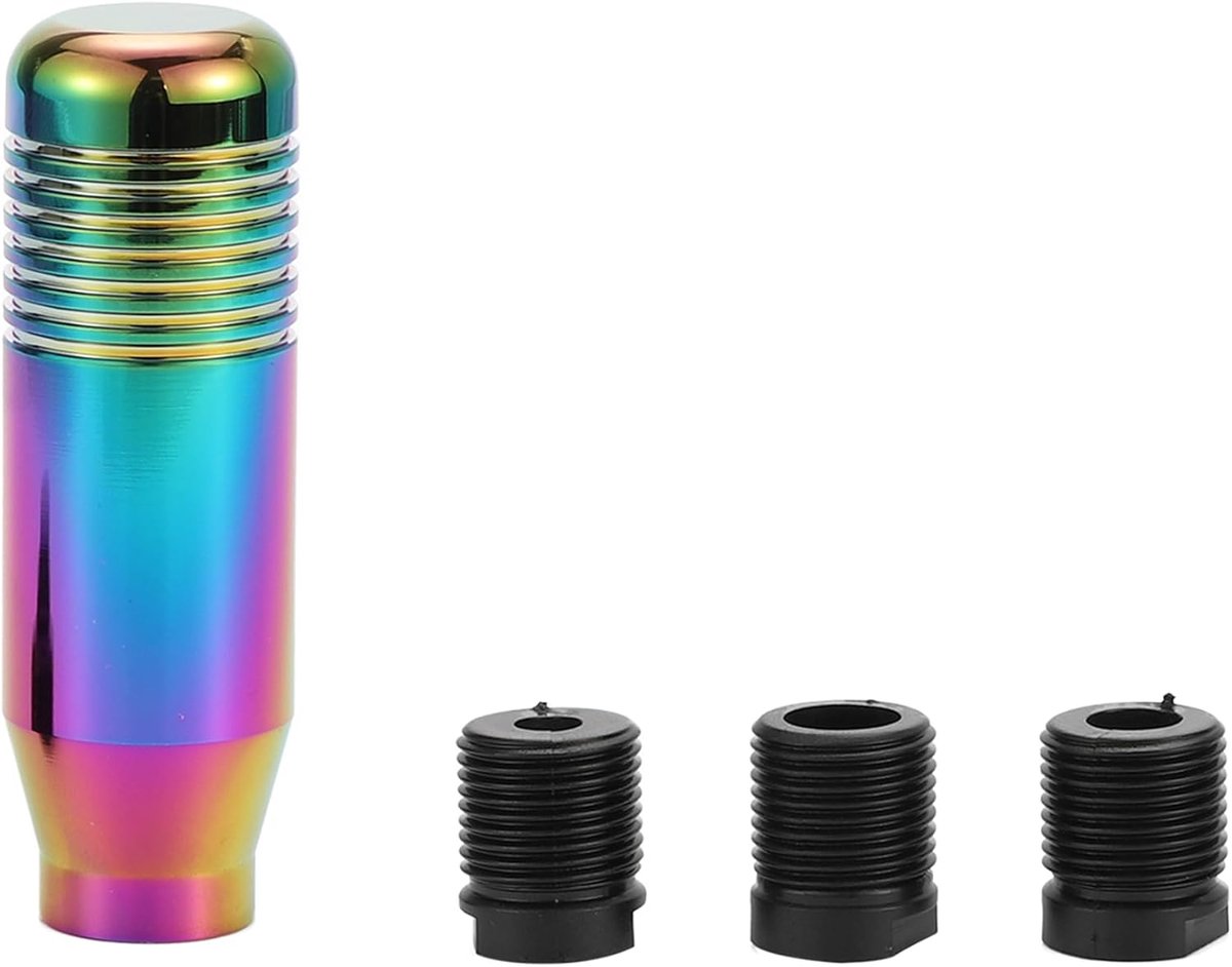 Universele Versnellingspook 8.5cm Stang Schakelpook met 3 Adapters voor Automatische en Handmatige Voertuigen Aluminiumlegering Meerkleurig