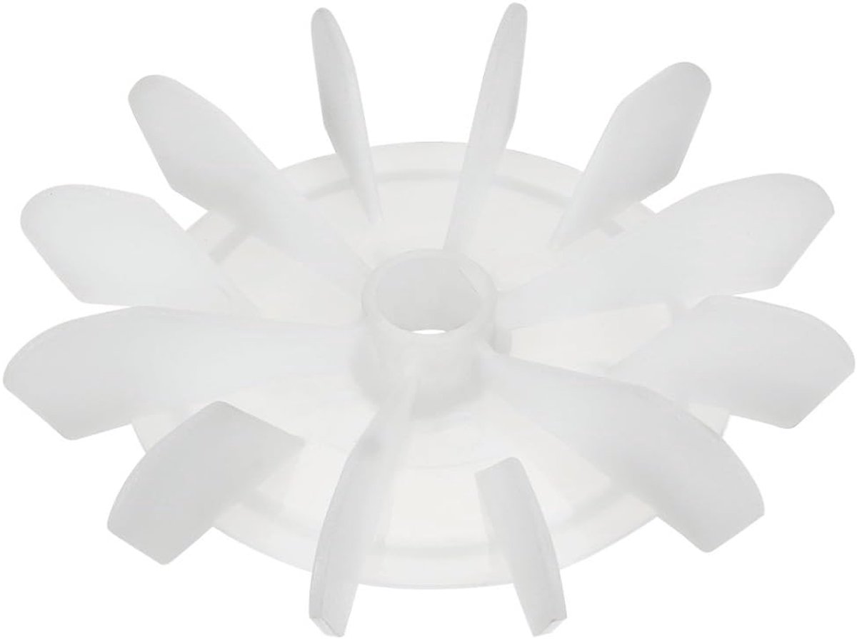 Sourcing map 1 stuk 13,5 x 15 mm kunststof wit 12 vullingen ACE motor vleugel ventilator
