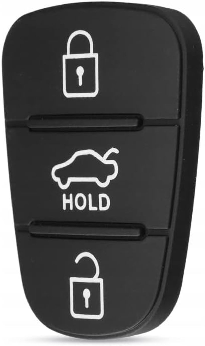 Rubberen toetsen, rubberen knoppen, vervangende rubberen toetsen voor autosleutels, afstandsbediening, compatibel met Hyundai Kia Hold
