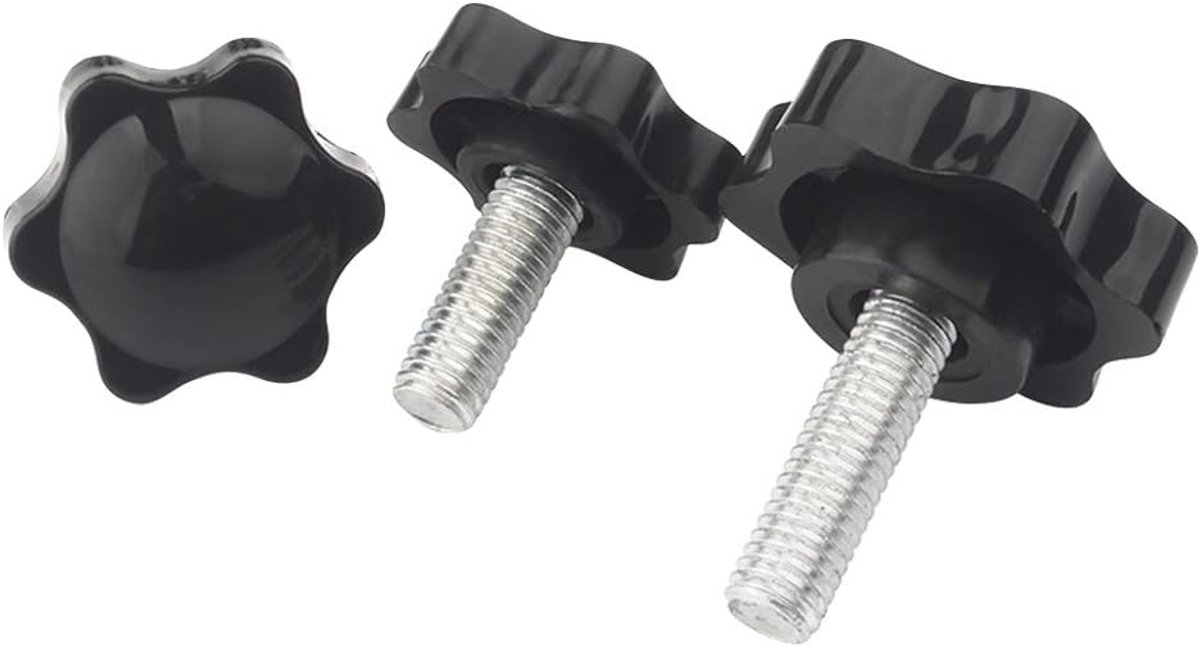 M5 Schroef Klemmen Handvat Knop - 15/30St Sterkop Klemknoppen Grip Duim Bevestiging Buitendraad Gekarteld Machineschroef