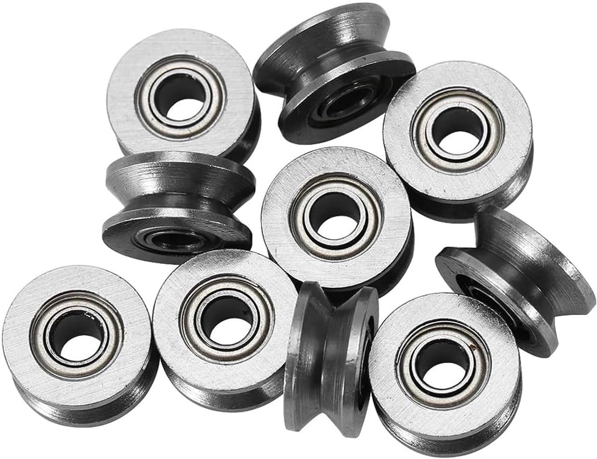 Lagers, V624ZZ, 7 x 13 x 4,1 mm, voor lineaire geleidingssystemen, riemschijven en kleine apparaten, 10 stuks