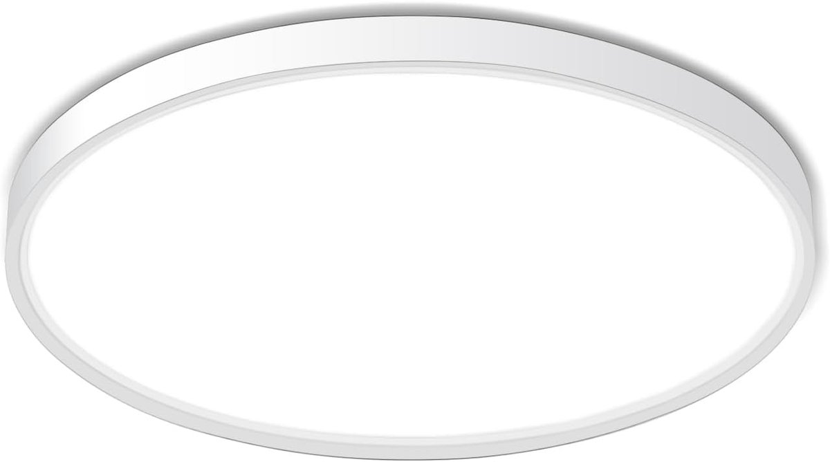 Led-plafondlamp, wit, 6500 K, 23 cm, 18 W, ronde ledlamp, geschikt voor slaapkamer, woonkamer, badkamer, keuken, kantoor en hal.