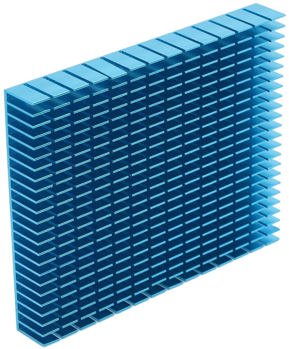 Koellichaam Koeling 150 X 120 X 20 Mm / 5,91 X 4,72 X 0,79 Inch Passieve Koelers voor Printplaat en Chip Koellichaam (Blauw)