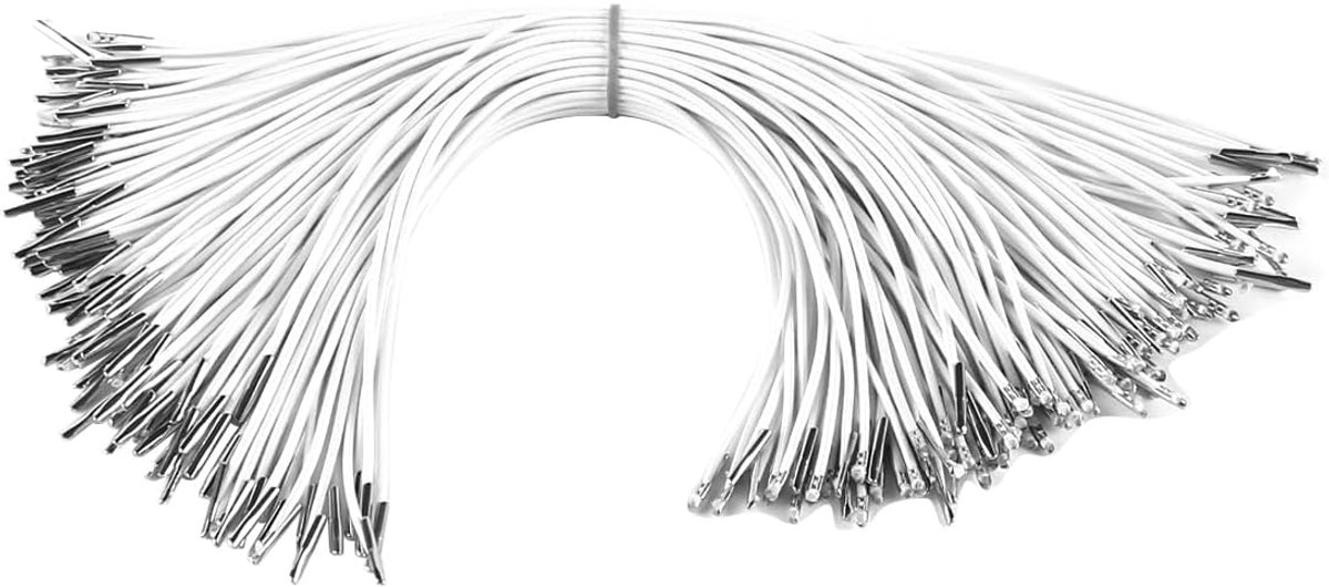Elastische weerhaken met bimetaal voor het binden van hangende spoelen en elastische naaibanden (wit)