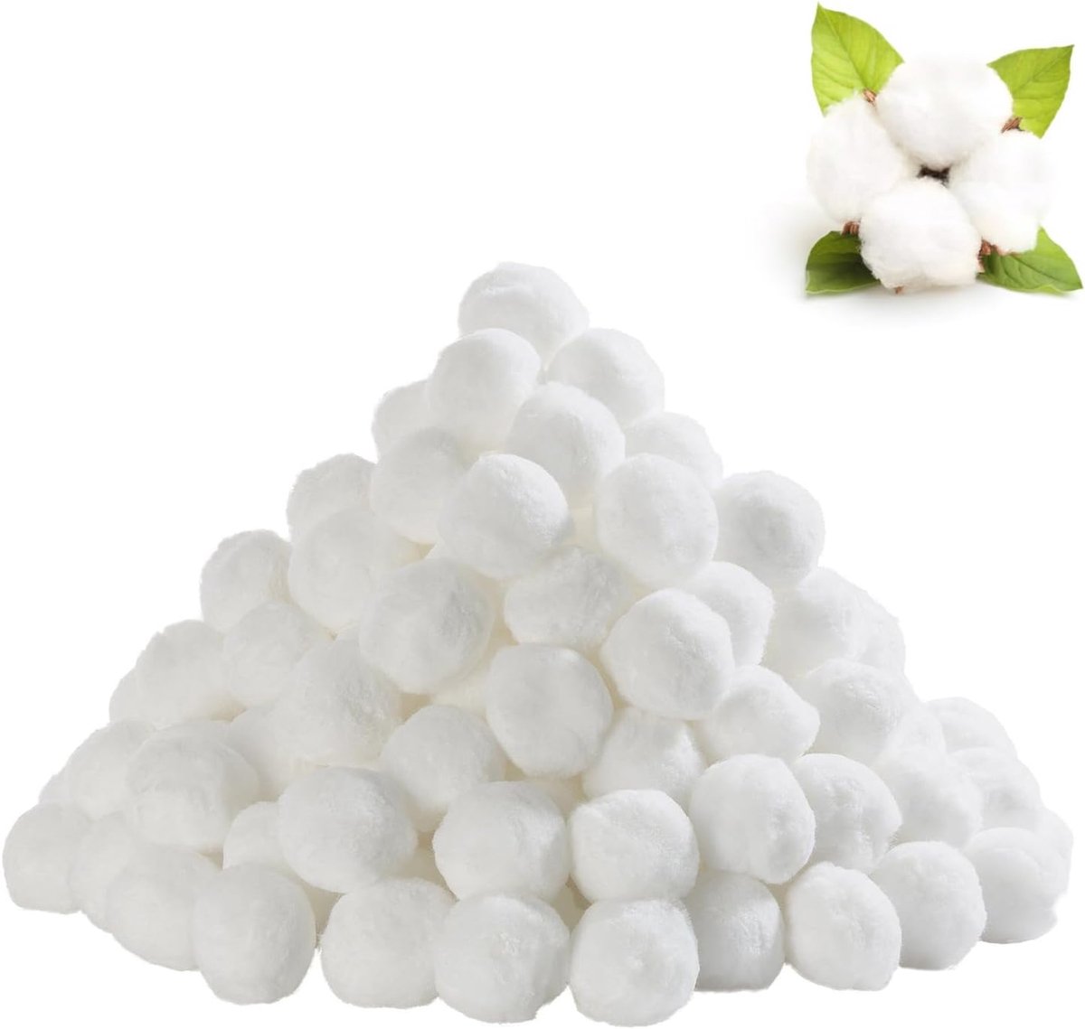 Wattenpads, 300 stuks, puur katoen, rond, zacht en absorberend, ideaal voor make-up en reiniging