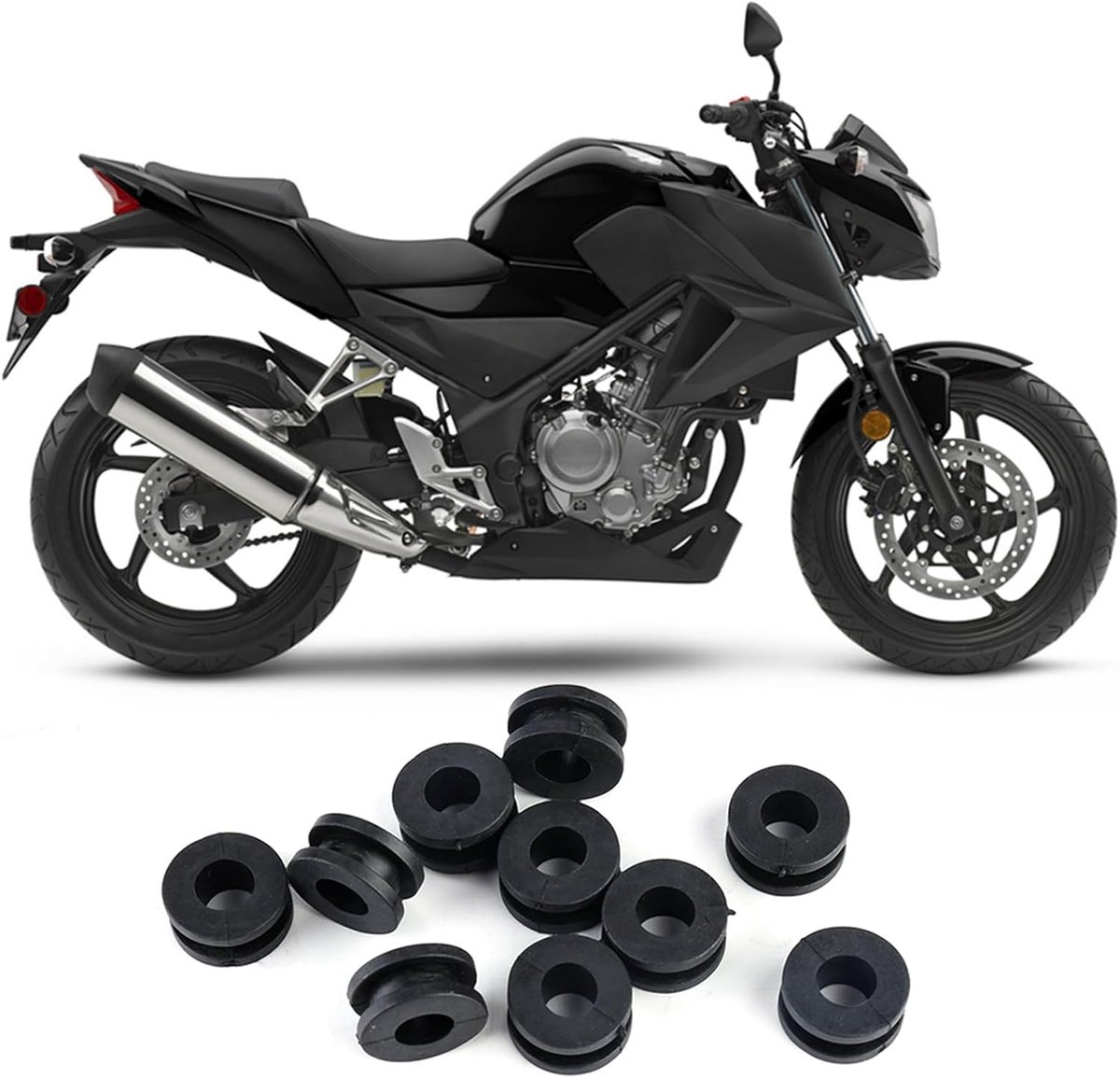 Kuiprubbers, Gastank Bussen 10 Stuks, Hoogwaardig ABS, Slijtvast voor Motoraccessoires