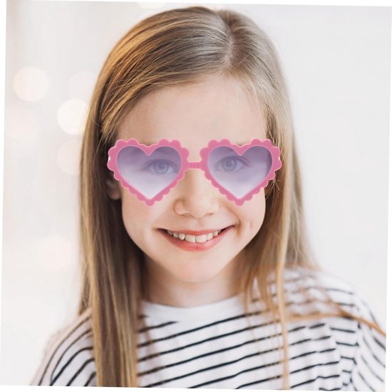Kinder Zonnebril Hartjes - Feestbril UV Bescherming - Buitenspelen Bescherming - Hartjes Design - 12.3 cm - Groen van Kinder — afbeelding 4