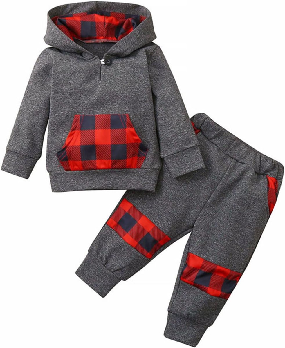 Babyjongenskleding 2-delig - Lange mouwen - Rood geruit - Perfect voor feestelijke gelegenheden - SnelShoppen