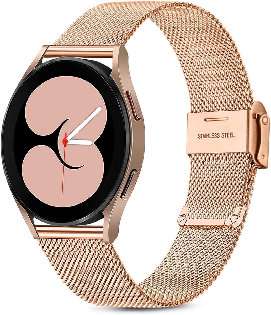 Horlogeband 20mm - RVS metalen band - Geschikt voor Galaxy Watch 4/5/6/7 - Stijlvolle upgrade voor je smartwatch - SnelShoppen