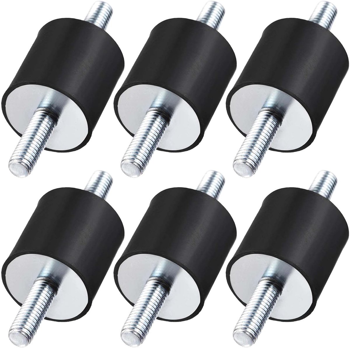 Rubber buffers M8 30x30mm - Natuurlijke rubber - Schokabsorberend - Bescherming voor machines - SnelShoppen