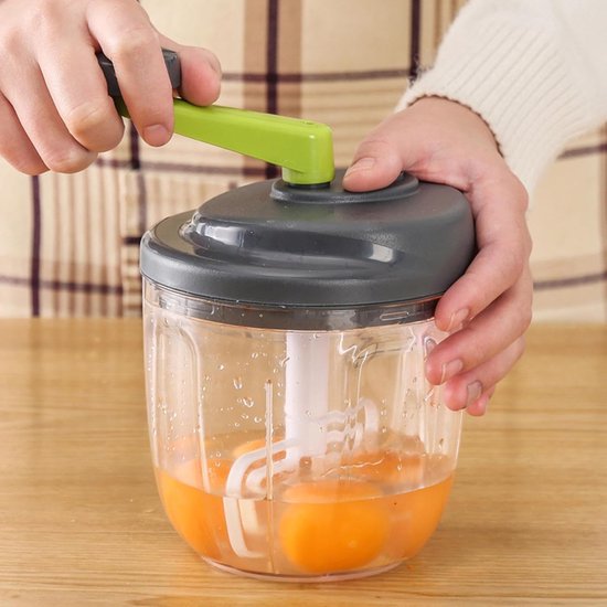 Keuken Snijmachine - Groentehakker Handmatig - Snel Ingrediënten Snijden - Compact Lichtgewicht Ontwerp - 17.5 x 14.3 x 13.6 cm — afbeelding 2