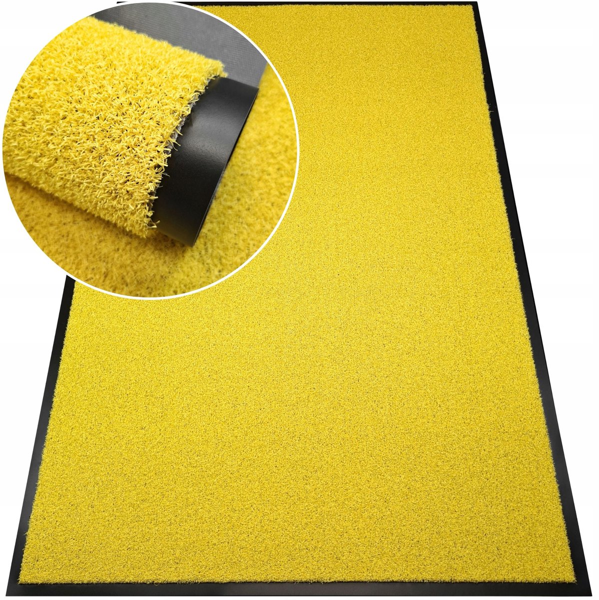 Merkloos Merkloze Buitenmat 90x150 cm - Gele Antislip Schoonloopmat