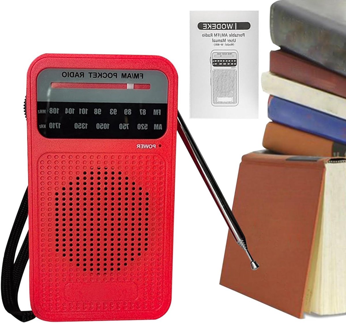Draagbare Zakradio - Transistorradio Speaker - Muziek Luisteren Buiten - Dubbele Band Ontvangst - 14 x 8 x 4 cm