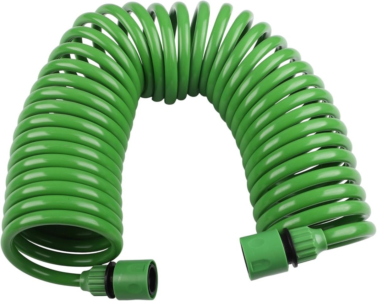 Tuinslang - Intrekbare waterslang - Gazon Besproeien - Kunststof Connectoren - Tot 20m - Groen – foto 4