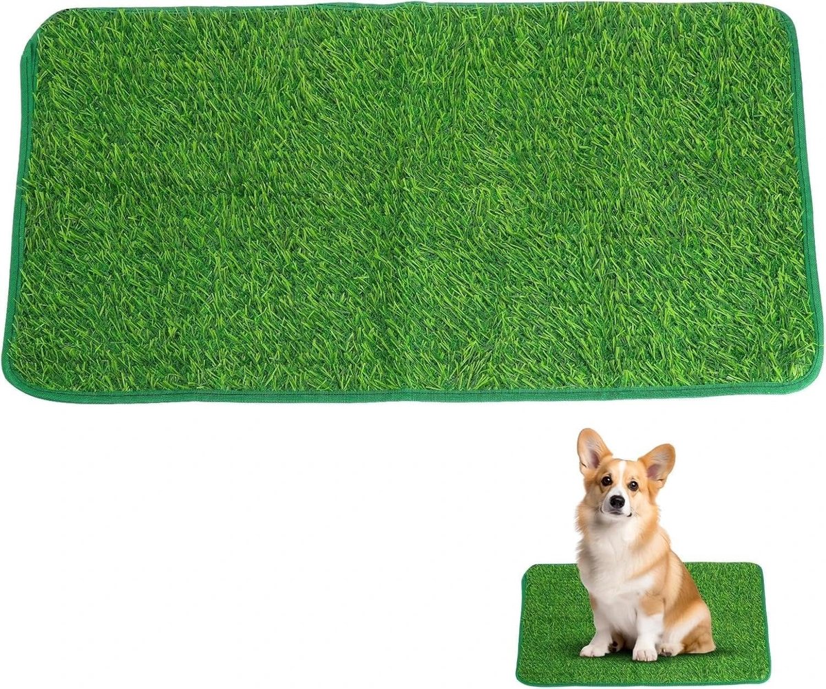 Hondentoilet 46 x 70 cm - Kunstgras - Wasbaar - Hygiënisch gebruik voor binnen of buiten - SnelShoppen