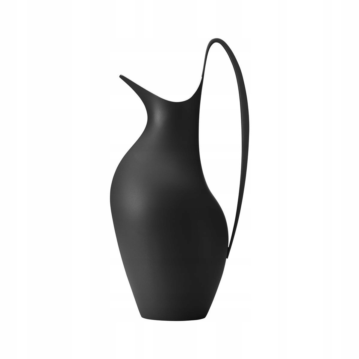 Merkloos Mat Zwart RVS Waterkan 0,75L - Iconisch Design