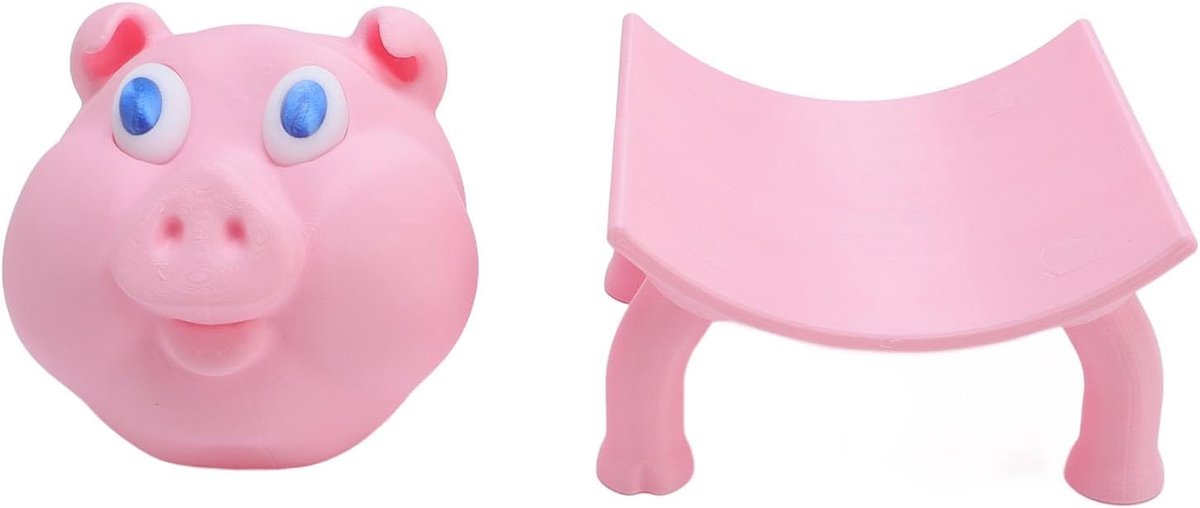 Toiletrolhouder varken - creatief ontwerp - schattige badkamerdecoratie - handige opbergoplossing - ShopVlot