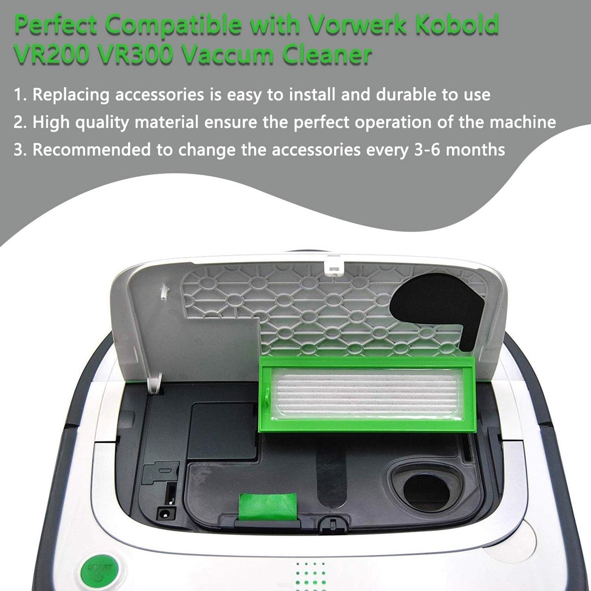 Robotstofzuiger accessoires set - 11-delige set - 4 HEPA filters, 6 zijborstels - verbeterde schoonmaakprestaties - ShopVlot