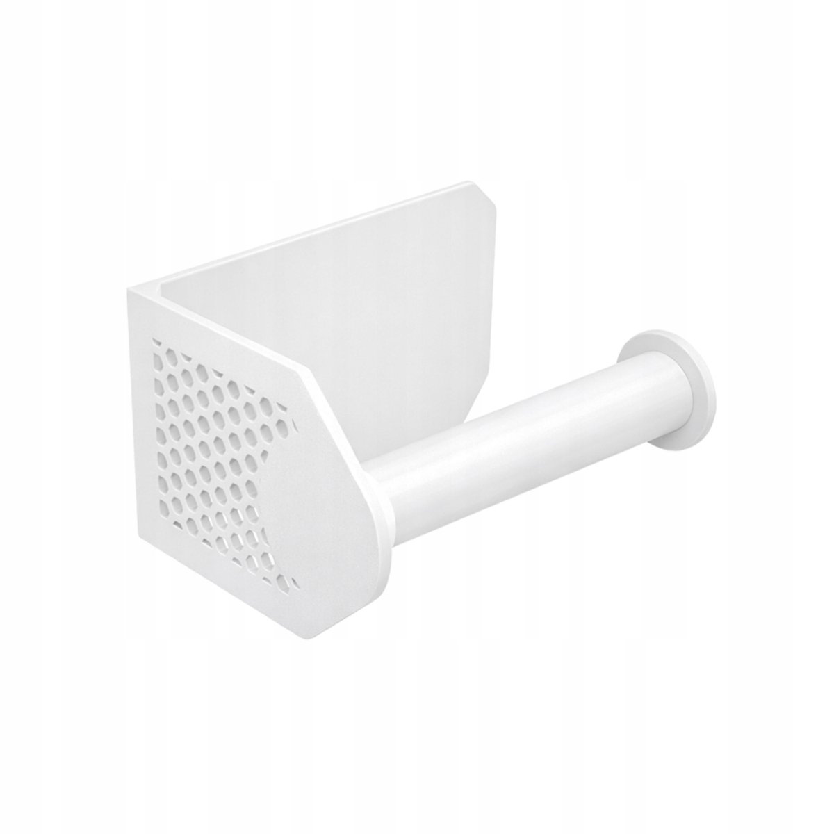 Merkloos Wit Rechthoekig Toiletpapierhouder - Modern & Stijlvol