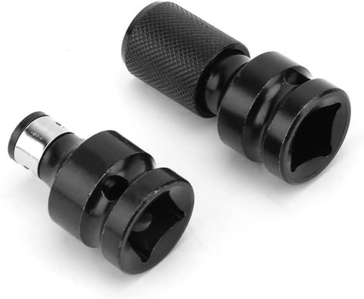2 stuks Zeskantsteekadapter, 1/2 naar 1/4, Zeskant-vrouwelijke telescopische steekadapter, steekconverter voor impactaandrijving, ratel en schroevendraaier-bithouder