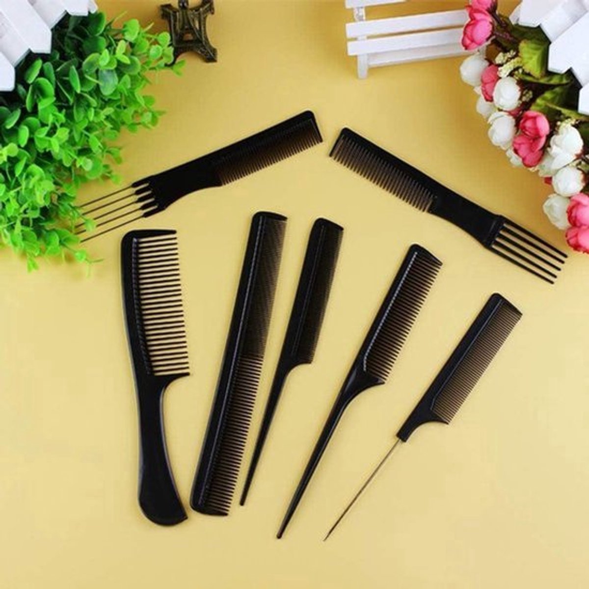 Professionele stylingkammen voor haardressing en styling - set van 3