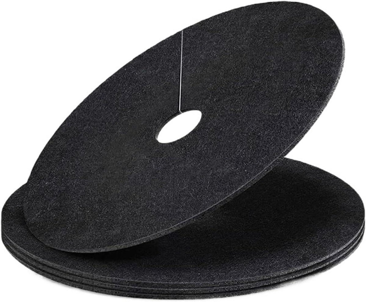 Onkruiddoek - Onkruidbarrière Vliesstof - Onkruid Voorkomen - Ademende Bodembedekking - 42 x 42 cm - Zwart