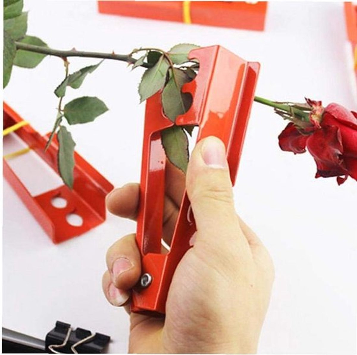 Bloem Doorn Tang - Rozen Verwijderaar - Bloemist Gereedschap - Efficiënte Doorn Stripper - 14cm Lengte