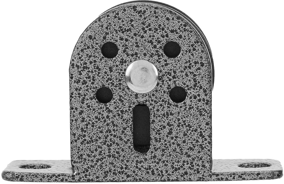 Enkel Katrolblok - Vaste Katrol - Thuis Fitness - 300kg Draagvermogen - 100x30x65mm - Zilver