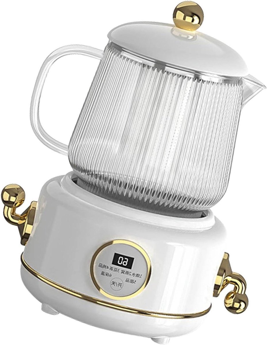 Mini Waterkoker - Thee Pot - Dranken Bereiden - Stil & Warm Houden - 600ml Capaciteit - Zilver