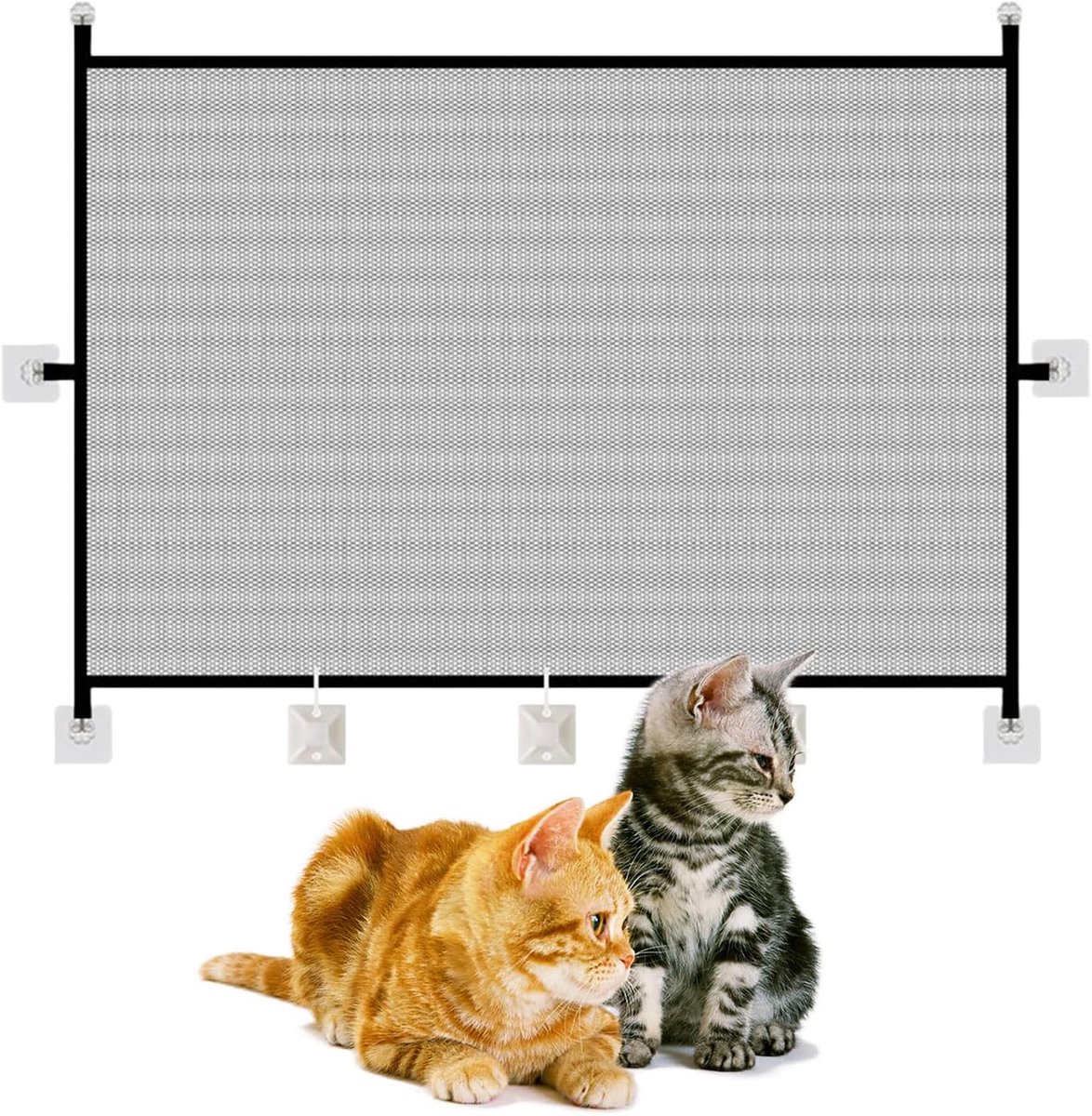 Kinderen hek - 110 x 72 cm - Geen boren - Trapbeveiliging - Veiligheid voor huisdieren - SnelShoppen