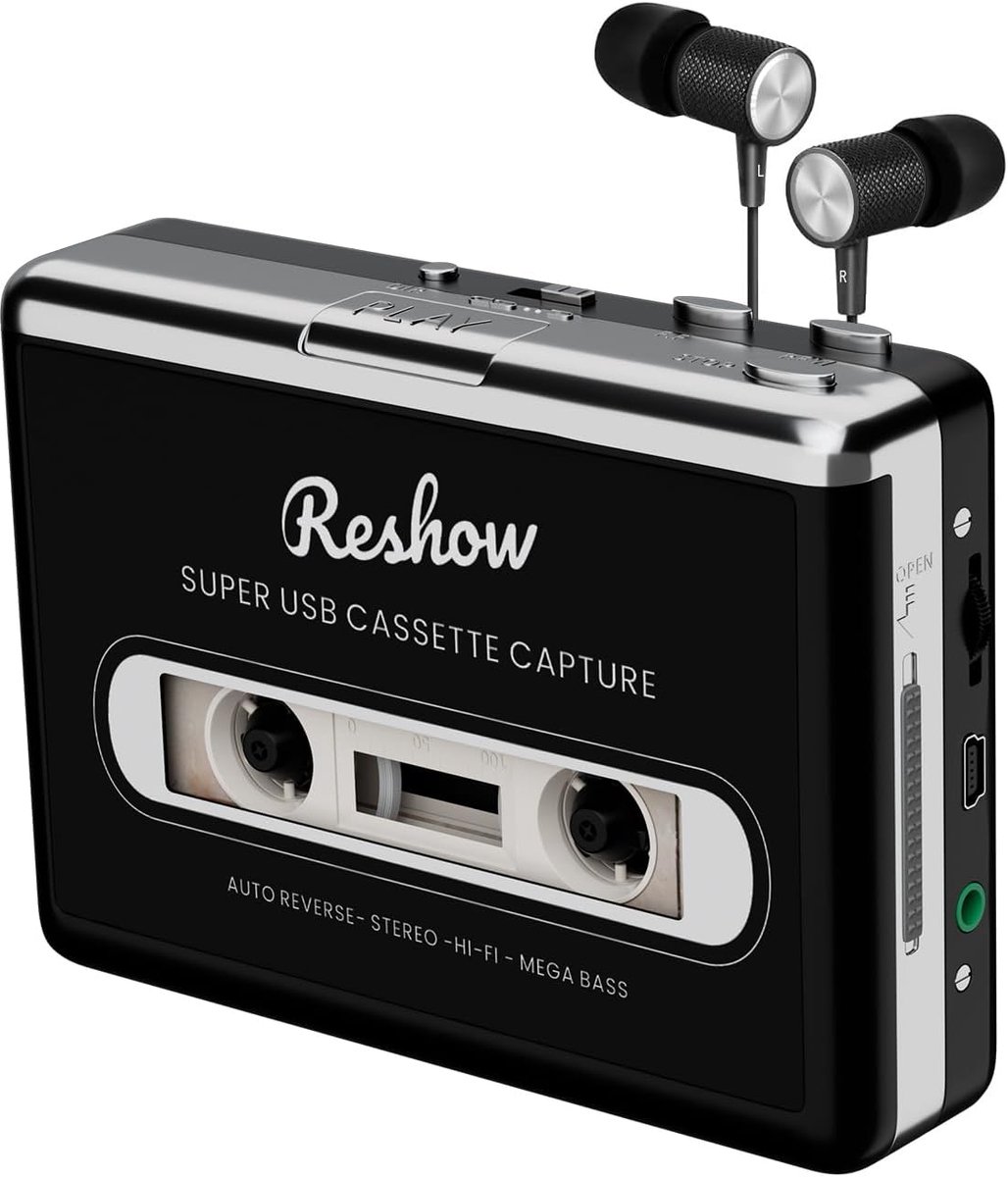 Cassette speler - Portable - MP3 converter - Geniet van klassieke muziek - ShopVlot
