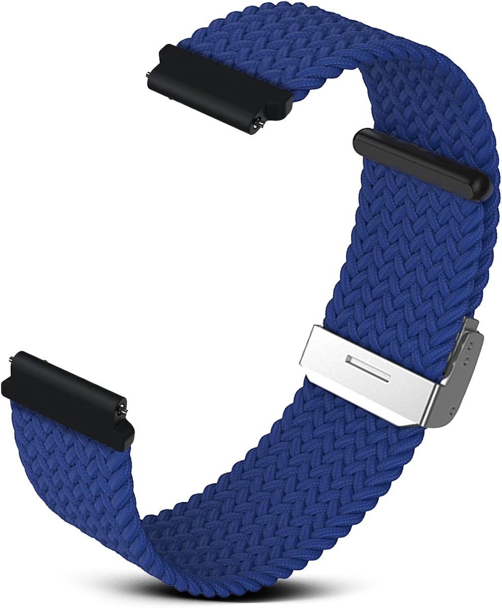 Nylon horlogeband 20 mm - geweven nylon - comfortabel en ademend - met snelle sluiting - ShopVlot