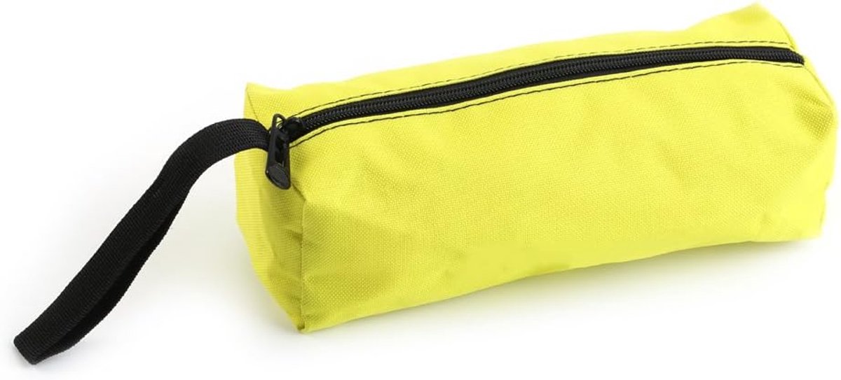 Gereedschapstas 24 x 8,5 x 7 cm - Amarillo - Met rits en trekkoord - Ideaal voor het organiseren van accessoires - ShopVlot