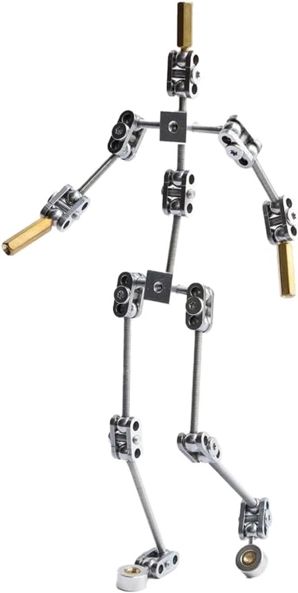 Stop Motion Armature Rig Kit - DIY metalen poppenfiguur skelet - eenvoudig te assembleren - voor professionele animatie - ShopVlot