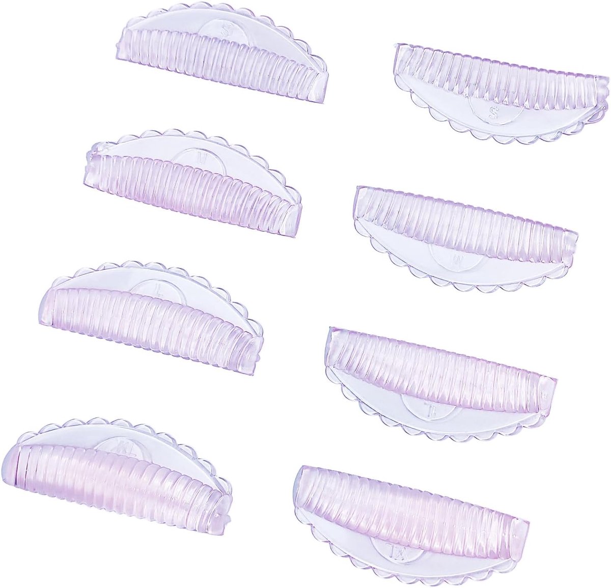 Wimperlifting Pads - 8 Herbruikbare Wimperlifting Pads - Nieuwe Kamstijl - Beschikbaar in 4 Maten - ShopVlot