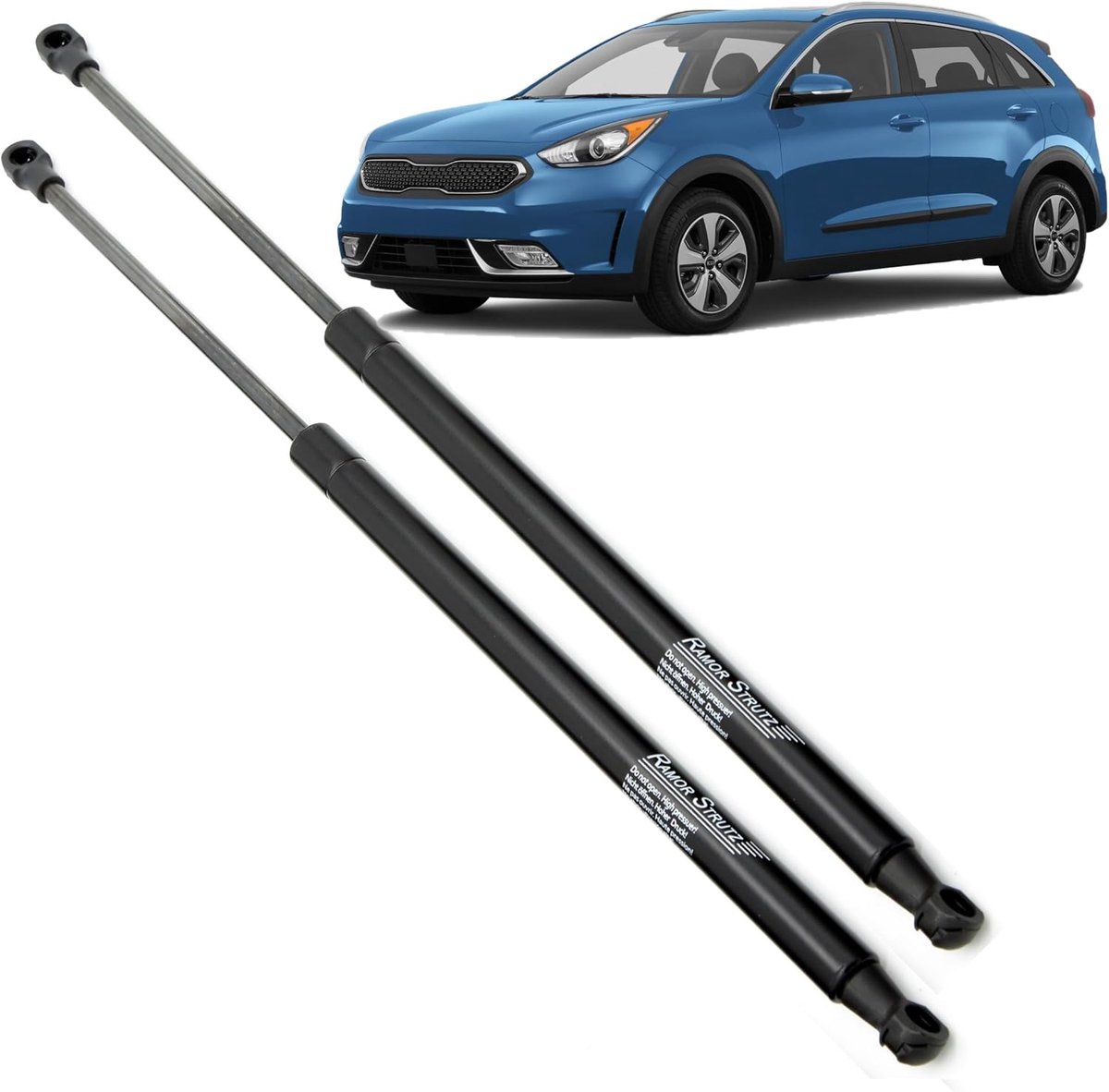 Gasveren achterklep Kia Nero 2016-2021 - 423 mm - 450N kracht - Eenvoudige installatie - ShopVlot