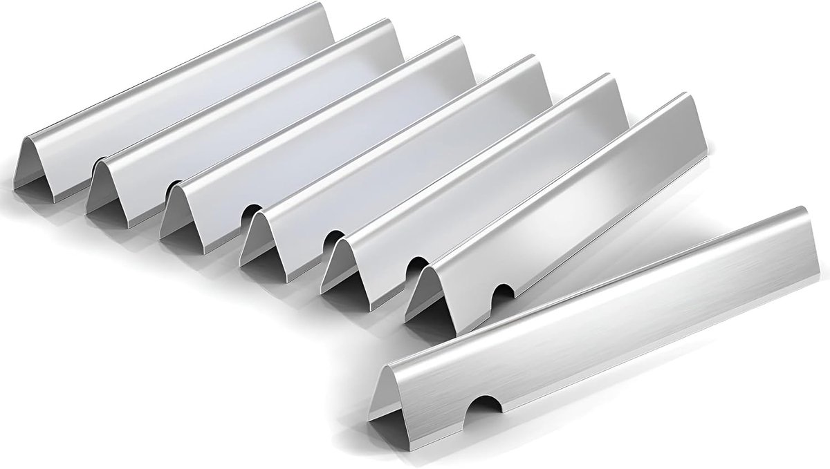 Flavorizer Bars 43.2cm - RVS Vervangingsset - Geschikt voor Weber GS4 Genesis II 400 Series - 7 stuks - ShopVlot