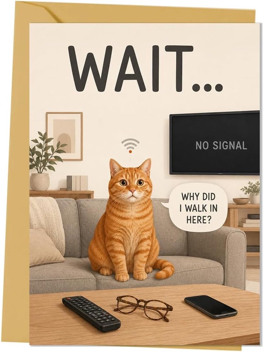 Verjaardagskaart grappig 17x12 cm - premium karton - lege binnenkant - voor creatieve boodschappen - ShopVlot