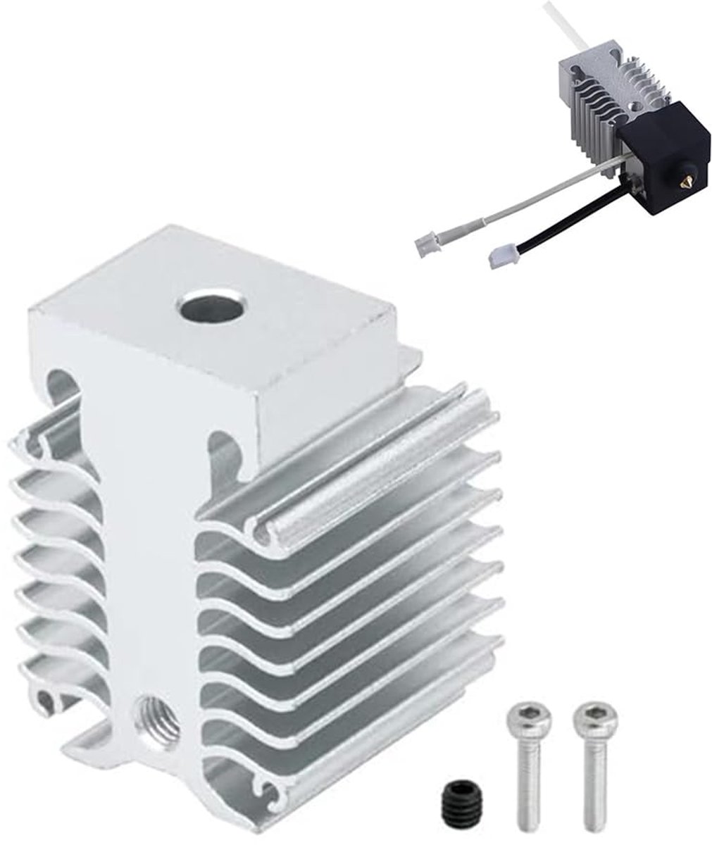 Aluminium heatsink voor Creality Ender 3 V3 Se/KE - vol metaal radiateur - snelle koeling - eenvoudig te installeren - ShopVlot