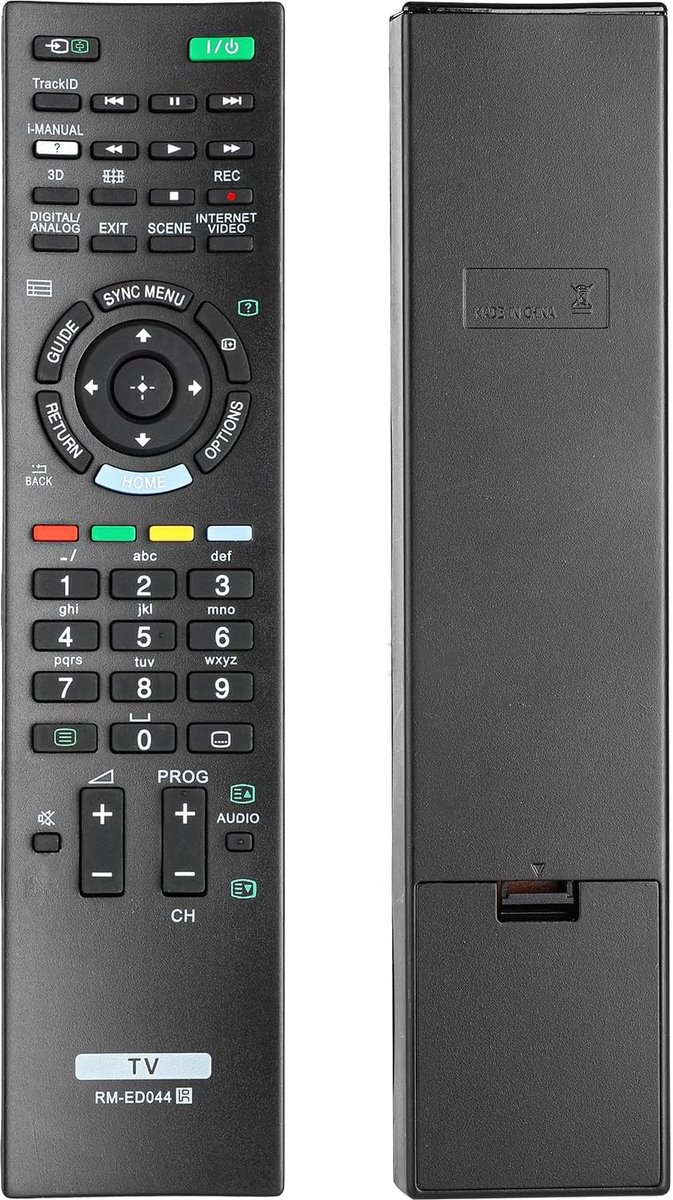 Afstandsbediening RM-ED044 - Compatibel met Sony TV's - Geschikt voor meerdere modellen - Eenvoudig in gebruik - ShopVlot