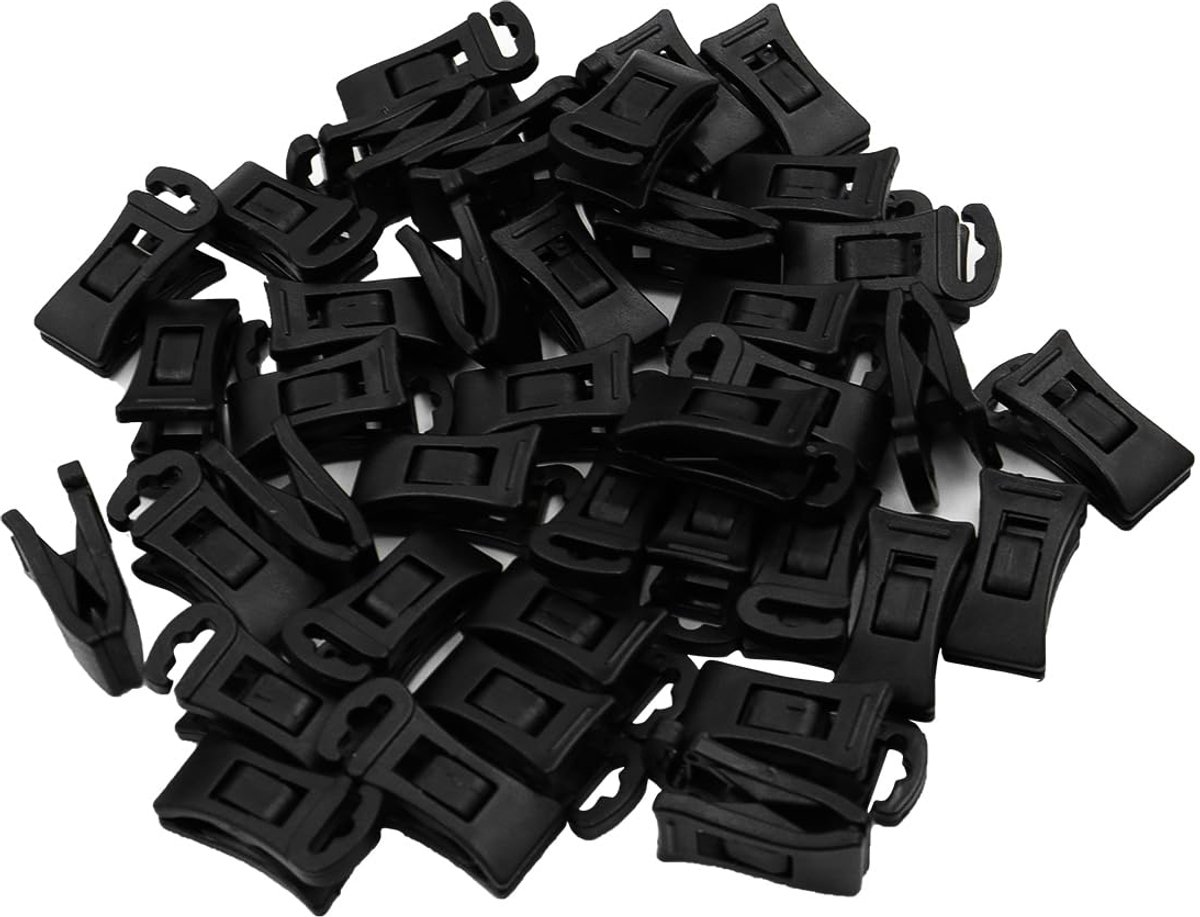 Sokkenclips 40 stuks - Zwart - Voor wasmachine en droger - Geen vouwen nodig - ShopVlot