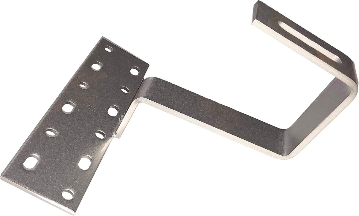 Dakhaken F04 115x80mm - A2 roestvrij staal - stevig en duurzaam - voor montage van zonnepanelen op steile daken - ShopVlot