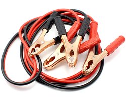 Startkabel / Boosterkabel - 3 meter, 600 A - Auto Accu Startkabel met Alligator Clips en Praktische Opbergtas [55813]