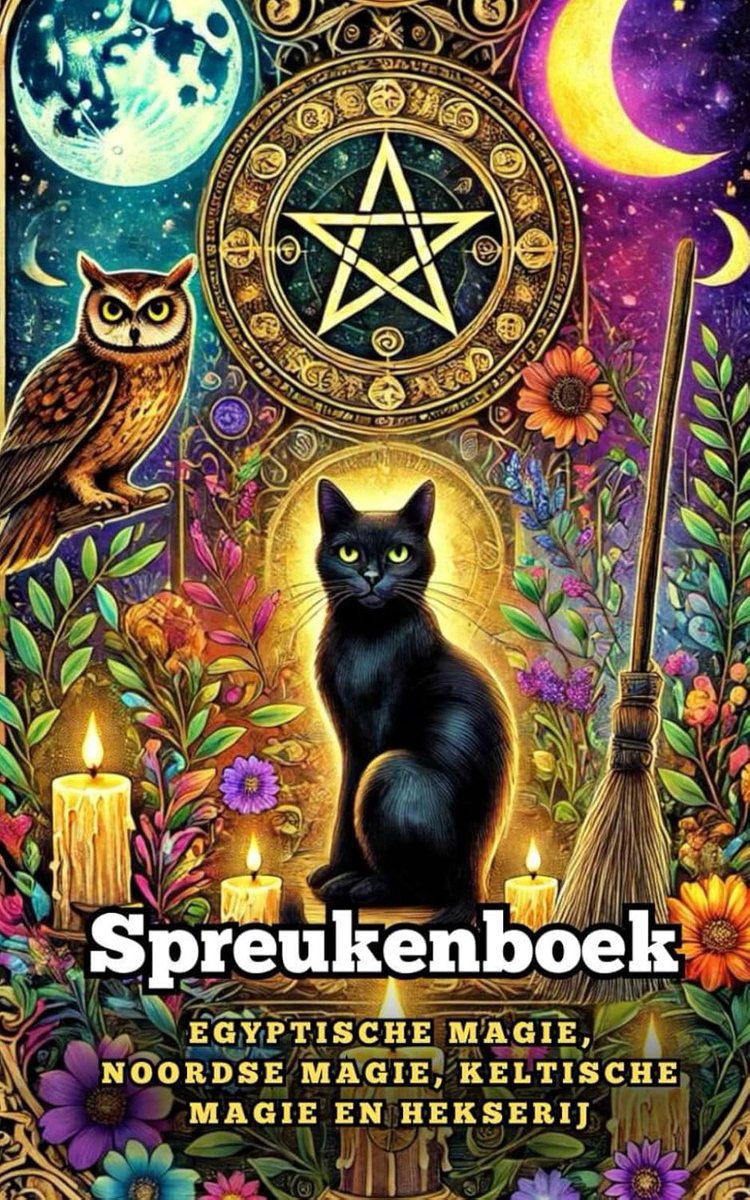 SnelShoppen - Spreukenboek: Egyptische magie, Noordse magie, Keltische magie en hekserij voor beginners, 200 pagina's, hardcover, mystiek, spiritueel,