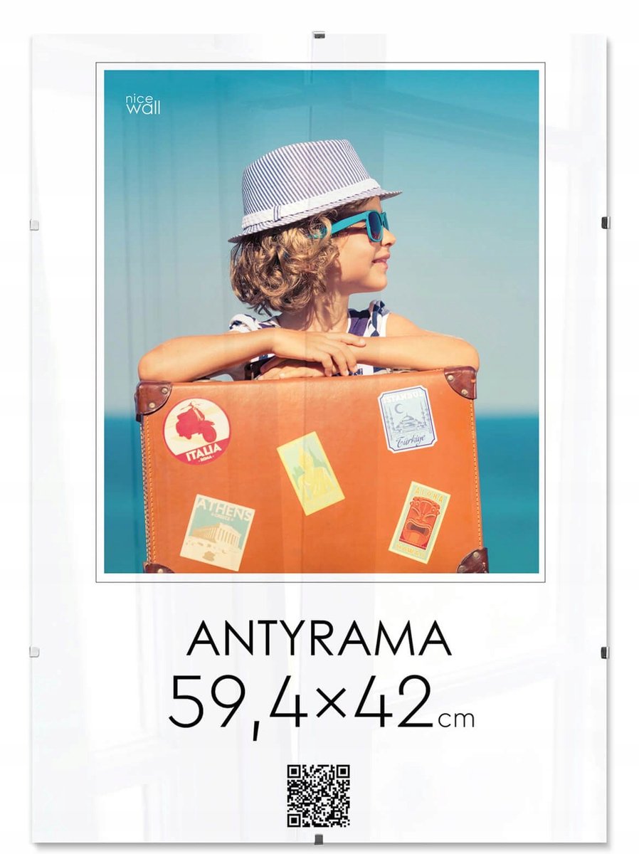 Anty-lijst A2 42x59,4 cm met Plexiglas en HDF-achterwand