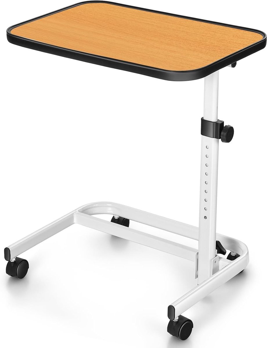 Verstelbare zorgtafel 60,5 x 40 cm - C-frame met multi-hoek kantelplaat - Ruimtebesparend en stabiel - ShopVlot