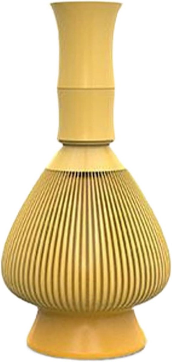Klopmixer Bamboe Garde - Thee Roerder - Dranken Mengen - Traditioneel Japans Ontwerp - 20.3 cm - Geel
