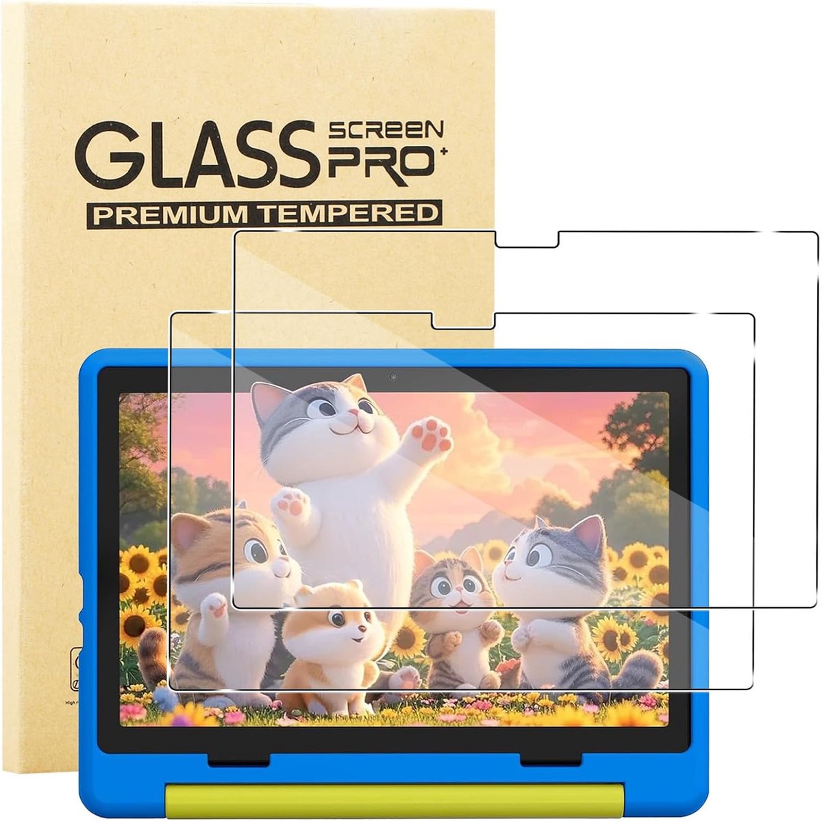 Displaybeschermfolie 10 inch - Gehard glas - Krasbestendig - Voor Laptok KT1016 - ShopVlot