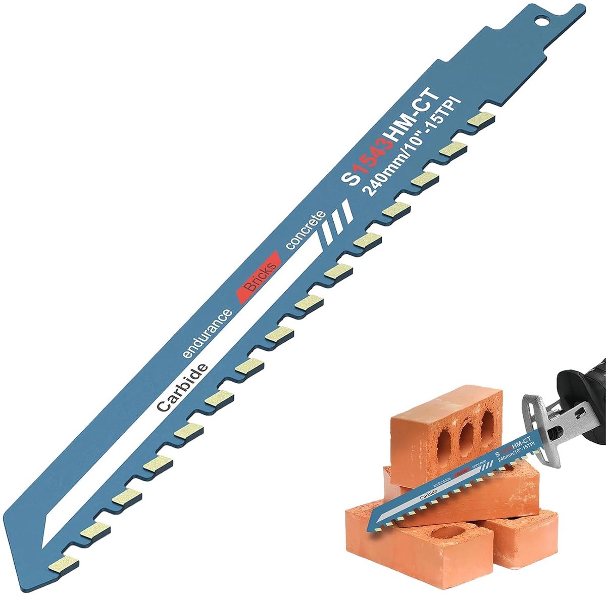 Reciprozagen 240mm - Carbide zaagblad - Duurzaam voor hout en steen - Ideaal voor snoeien - SnelShoppen