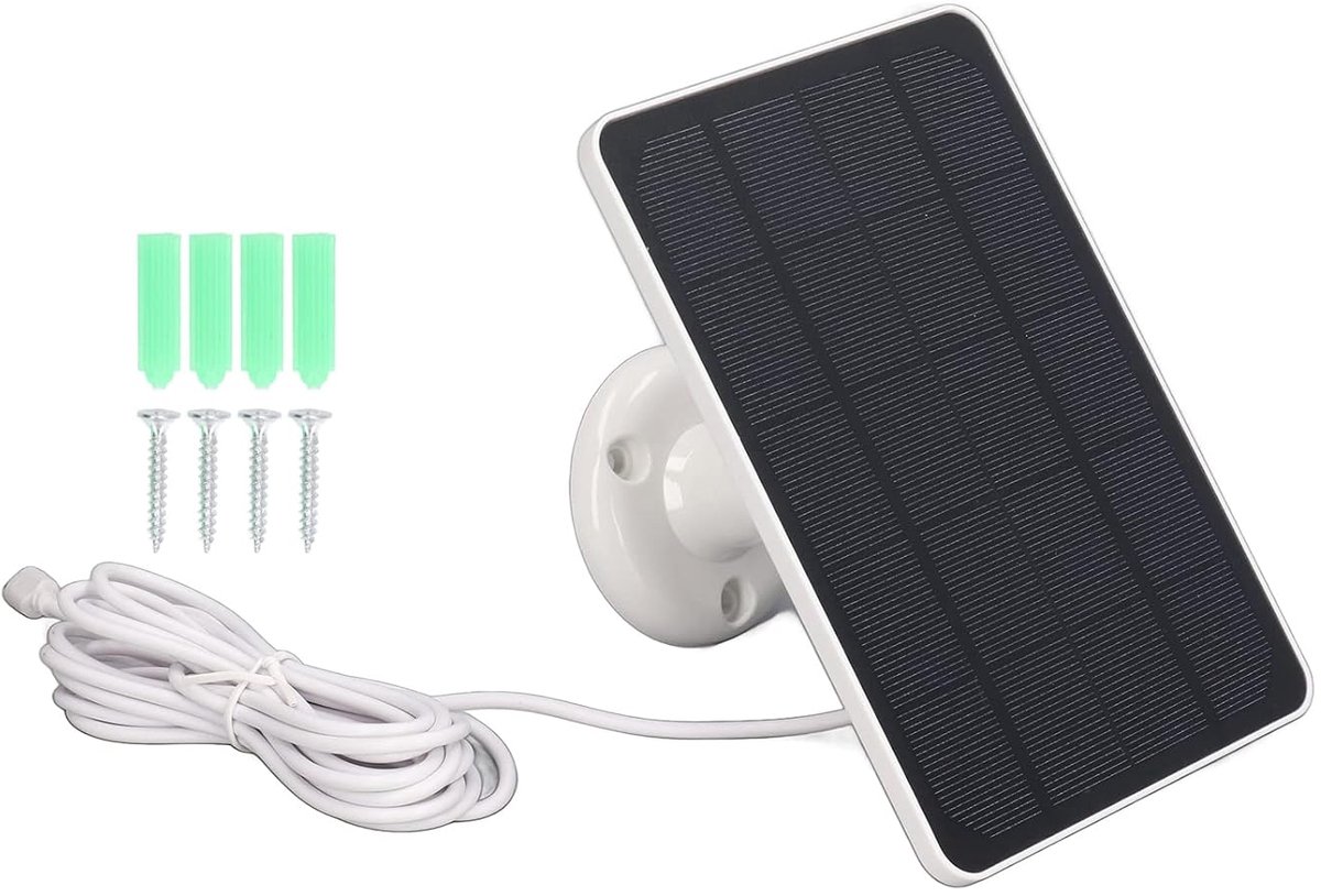 Solar panel kit 10W - micro USB aansluiting - hoge efficiëntie - ideaal voor outdoor gebruik - SnelShoppen